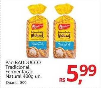 Supermercados Koch Pão bauducco tradicional fermentação natural oferta