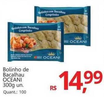 Supermercados Koch Bolinho de bacalhau oceani oferta