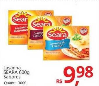 Supermercados Koch Lasanha seara sabores oferta