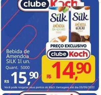 Supermercados Koch Bebida de amendoa silk oferta