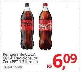 Supermercados Koch Refrigerante coca cola tradicional ou zero oferta