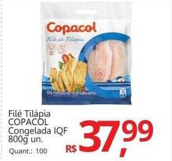 Supermercados Koch Filé tilápia copacol congelada iqf oferta