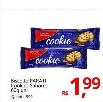 Supermercados Koch Biscoito parati cookies sabores oferta