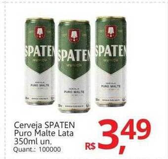 Supermercados Koch Cerveja spaten puro malte oferta