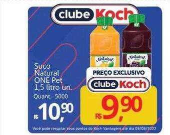 Supermercados Koch Suco natural one oferta