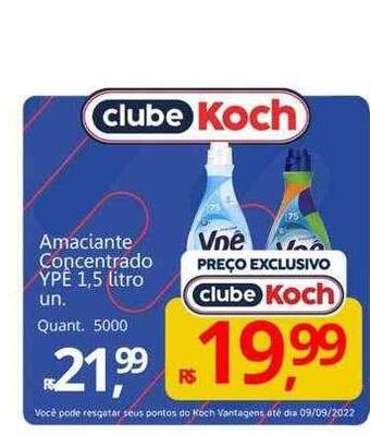 Supermercados Koch Amaciante concentrado ypê oferta