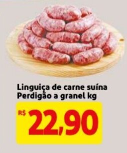 Mercado Extra Linguica de carne Suina Perdigao a granel 1kg oferta