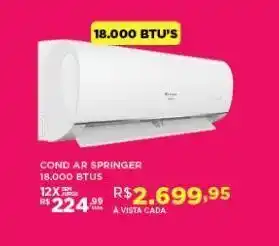 DB Supermercados Ar condicionado springer 18000 btu oferta