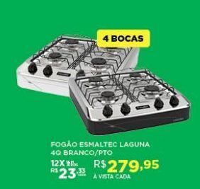 DB Supermercados Fogão esmaltec laguna 4q oferta