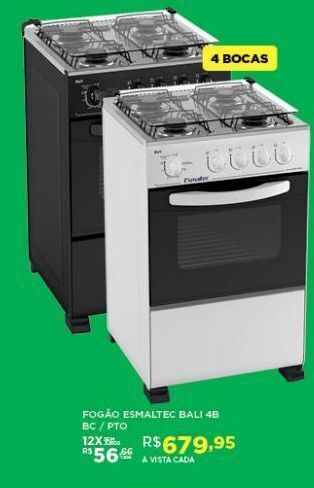 DB Supermercados Fogão esmaltec bali 4b oferta