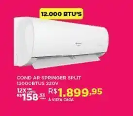 DB Supermercados Ar condicionado springer split 12000 btu oferta