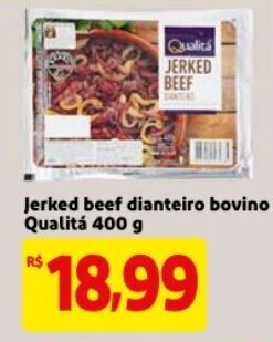 Mercado Extra Jerked Beef dianteiro bovino Qualita 400g oferta