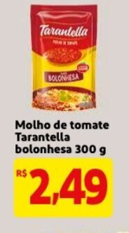 Mercado Extra Molho de Tomate tarantella Bolonhesa 300g oferta