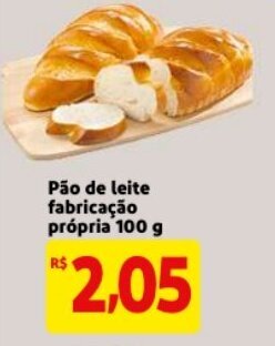 Mercado Extra Pao de leite fabricacao propria 100g oferta