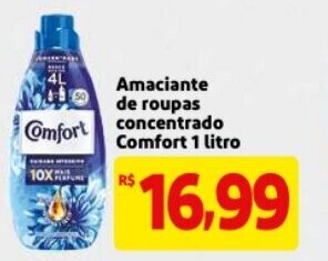 Mercado Extra Amaciante de roupas concentrado Comfort 1L oferta