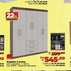 Lojas Becker Roupeiro oferta