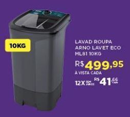 DB Supermercados Lavadora roupa arno lavet eco 10kg oferta