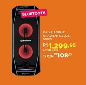 Caixa amplificada gradiente bluet 500w