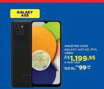 DB Supermercados Samsung galaxy a03 az pto verm oferta