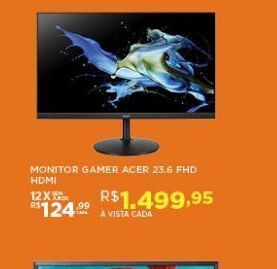 DB Supermercados Monitor gamer acer 23,6" fhd oferta