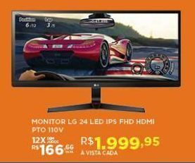 DB Supermercados Monitor lg 24" led ips fhd hdmi oferta