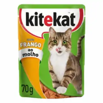 Cidade Supermercados Ração para gato kitekat adulto sabor frango sachê 70gr oferta