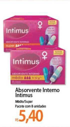 Atacadão Absorvente Interno Intimus oferta