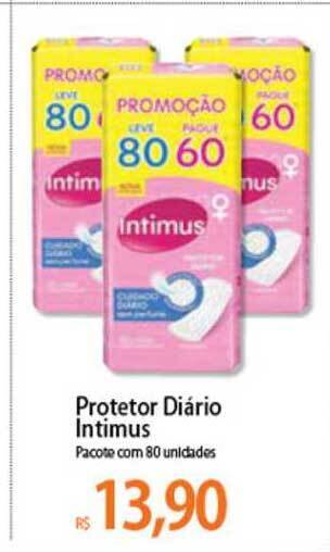 Atacadão Protetor Diário Intimus oferta