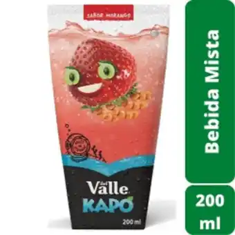 Bebida mista kapo 200ml morango