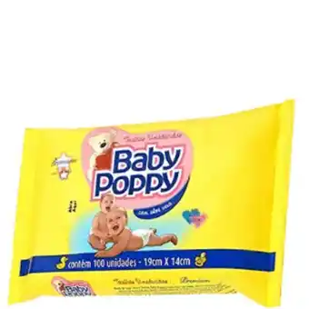 Lenço umedecidos baby poppy com 100