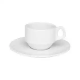 Ferreira Costa Xícara de café cerâmica 65ml com pires - oxford  oferta