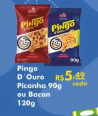 Ricoy Supermercados Pingo D'Ouro Bacon 120g/ Picanha 90g oferta