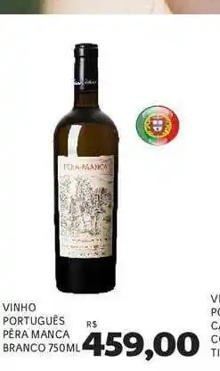 Supermercados Real Vinho Português Pêra Manca Branco 750ml oferta