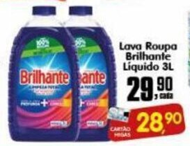 Higa's Supermercado Lava roupa Brilhante Liquido 3L oferta