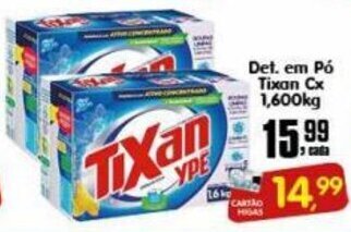Higa's Supermercado Det. em po tixan cx. 1.600kg oferta