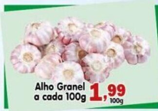 Higa's Supermercado Alho Granel a cada 100g oferta