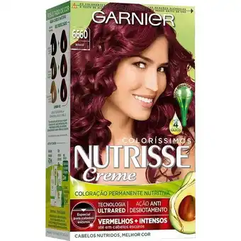 Drogal Coloração nutrisse creme garnier 6660 rouge oferta