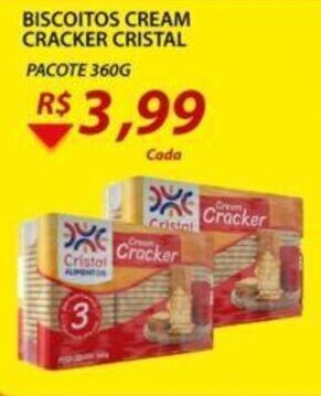 Assaí Atacadista Biscoitos Cream Cracker Cristal 360g oferta