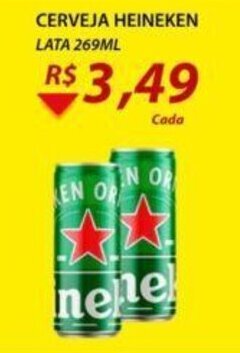 Assaí Atacadista Cerveja Heineken lata 269ml oferta