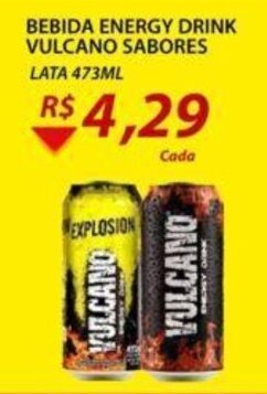 Bebida Energy Drink Vulcano Sabores 473ml