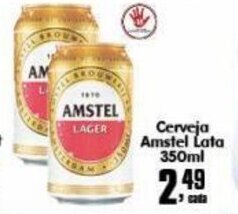 Higa's Supermercado Cerveja Amstel lata 350ml oferta