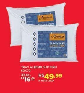 DB Supermercados Travesseiro altemburg sup firm 50x70 oferta