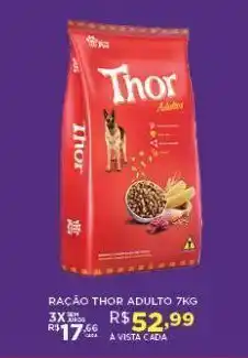 DB Supermercados Ração para cães thor adulto 7kg oferta