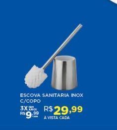 DB Supermercados Escova sanitária inox c/copo oferta