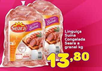 Costazul Supermercados Linguiça suína congelada seara a granel kg oferta