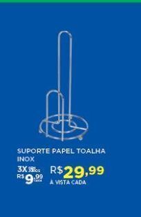 DB Supermercados Suporte papel toalha inox oferta