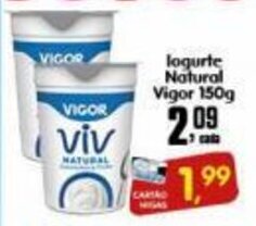 Higa's Supermercado Iogurte Natural Vigor 150g oferta