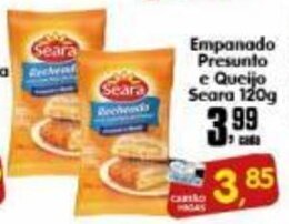 Higa's Supermercado Empanado Presunto e Queijo Seara 120g oferta