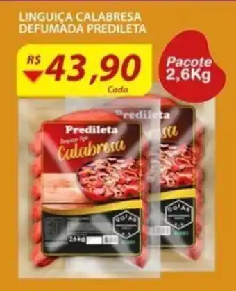 Assaí Atacadista Linguica Calabresa Defumada Predilecta 2.6kg oferta