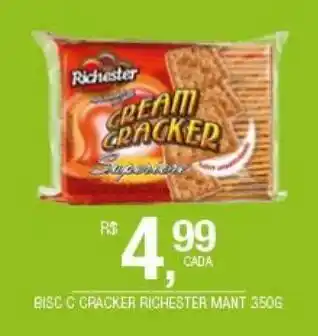 DB Supermercados Biscoito cracker richester 350g oferta